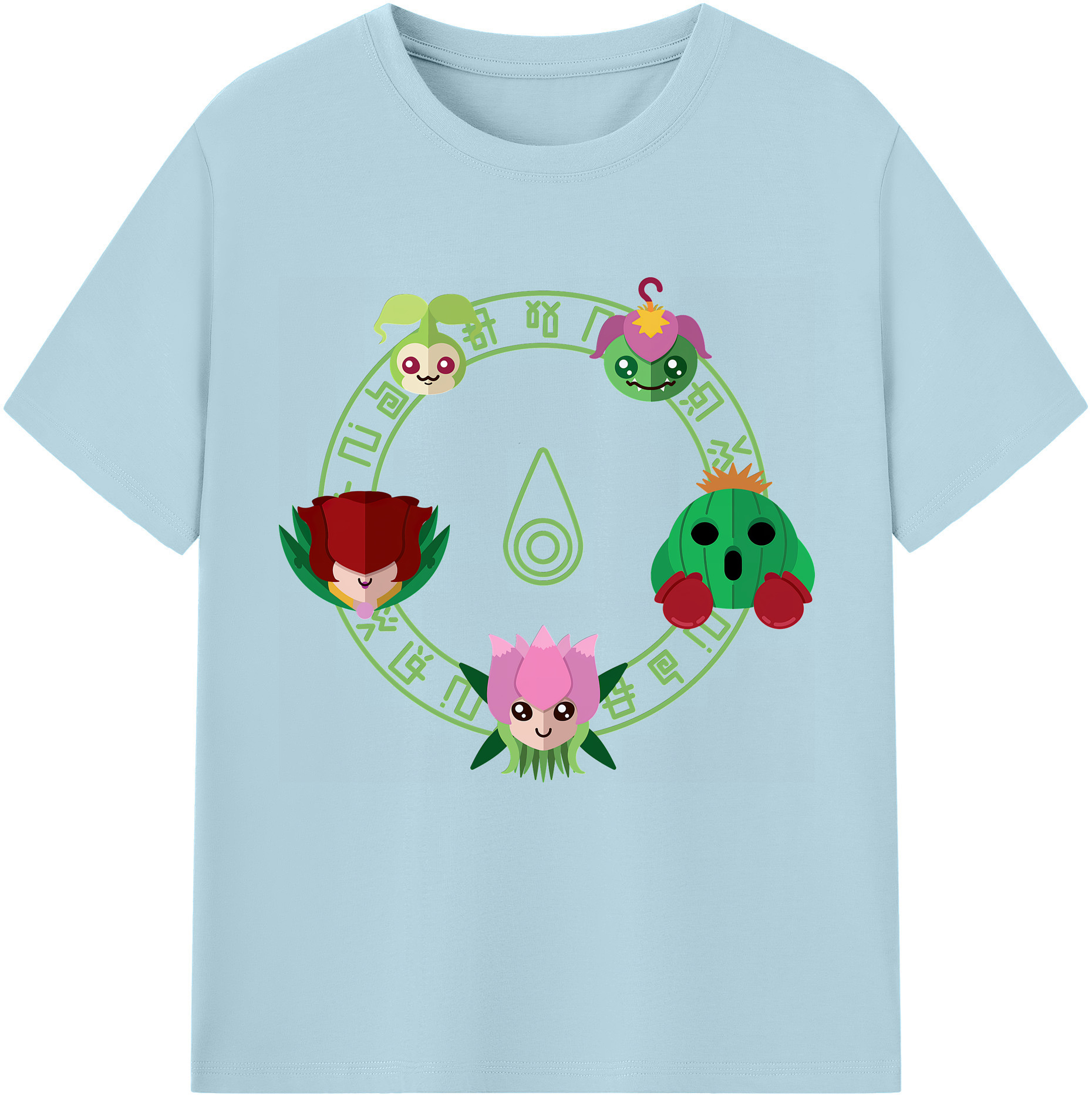 （画像用） Digimon デジタルモンスター/デジモン 綿100％半袖Tシャツ（フロントプリント）